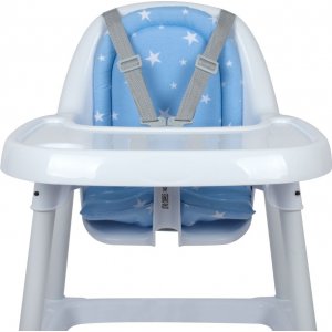 Sevi Bebe Eko Mama Sandalyesi Minderi, Mavi, Yıldız