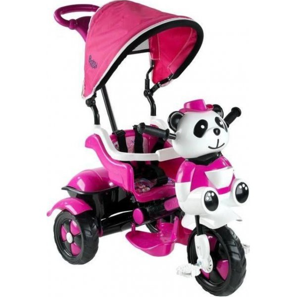Babyhope Little Panda 3 Tekerli Kontrollü Bisiklet, Pembe