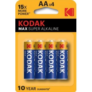 Kodak Max Süper Alkalin Kalem Pil, AA, 4'lü