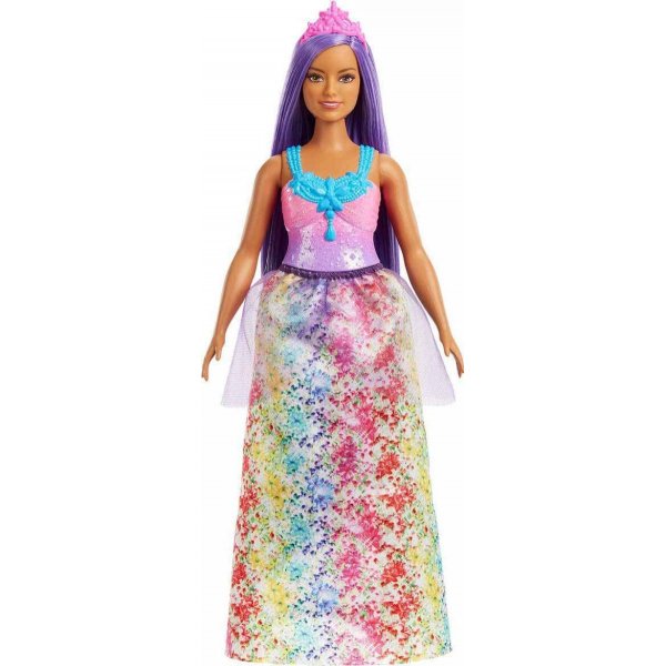 Barbie Dreamtopia Prenses Bebekler Serisi, Mor Saçlı