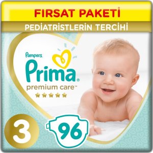 Prima Premium Care Bebek Bezi, 3 Beden, 96 Adet