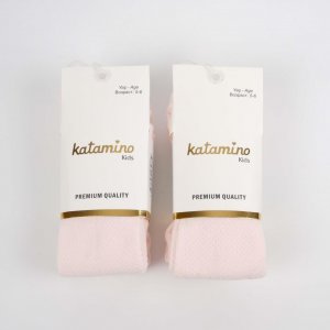Katamino Lacoste Kız Külotlu Çorap, Pudra