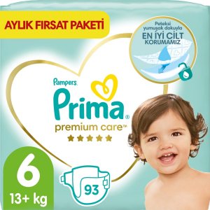 Prima Premium Care Bebek Bezi, 6 Beden, 93 Adet