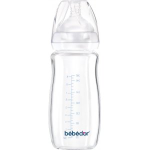 Bebedor Geniş Ağızlı Isıya Dayanıklı Cam Biberon, 260 ml 