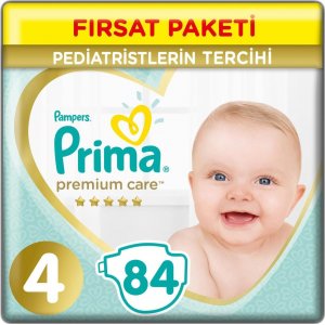 Prima Premium Care Bebek Bezi, 4 Beden, 84 Adet