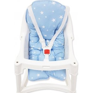 Sevi Bebe Mama Sandalyesi Minderi, Mavi, Yıldız