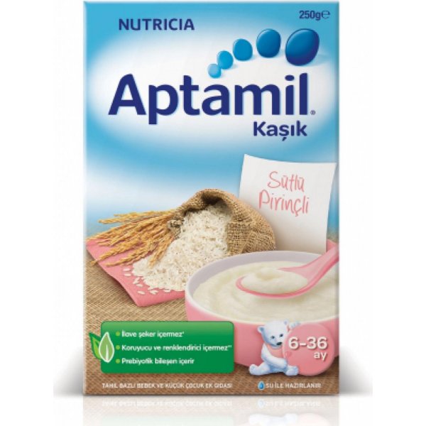 Aptamil Sütlü Pirinçli Kaşık Maması, 250 g