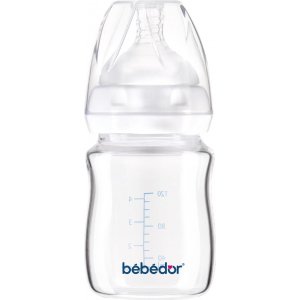 Bebedor Geniş Ağızlı Isıya Dayanıklı Cam Biberon, 120 ml
