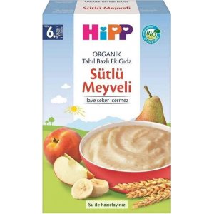 Hipp Organik Sütlü Meyveli Tahıl Bazlı Ek Gıda, 250 g