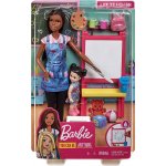 Barbie ve Meslekleri Oyun Seti, Resim Öğretmeni, Siyah Saçlı