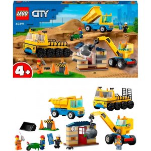 Lego City İnşaat Kamyonları ve Yıkım Gülleli Vinç