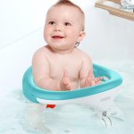 BabyJem Yandan Açılır Banyo & Mama Oturağı, Turkuaz