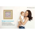 Baby Memory Prints El ve Ayak İzi 3D Çerçeve, Naturel