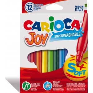 Carioca Joy Süper Yıkanabilir Keçeli Boya Kalemi, 12'li