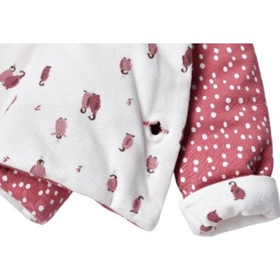 Bibaby Biorganic Little Love Elyaflı Hırka, Gül Kurusu