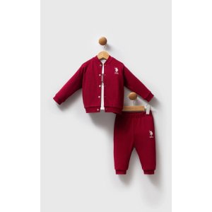 U.S. Polo Assn 3'lü Takım USB2533 Bordo