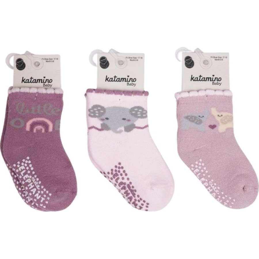 Katamino Mirselin Abs'li Havlu Kız Bebek Soket Çorap K45892 Asorti