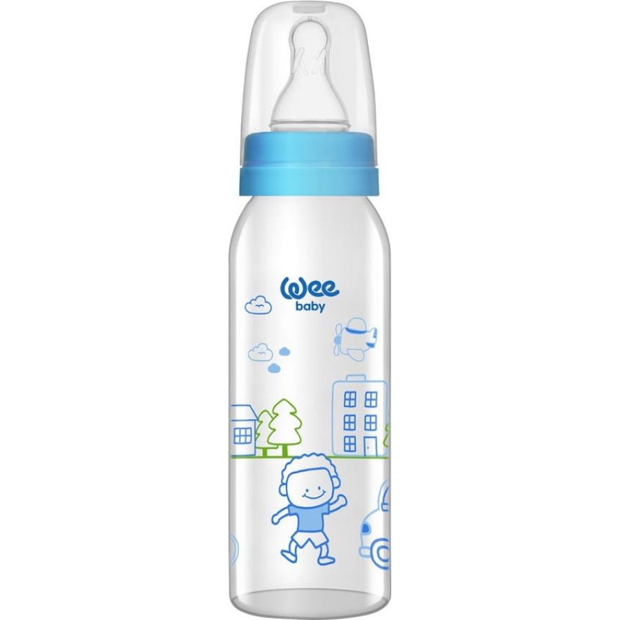 Wee Baby Kiraz Uçlu Cam Biberon, 250 ml