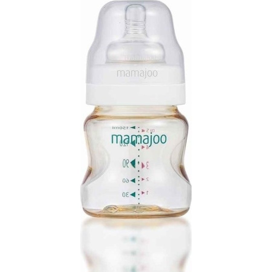 Mamajoo Gold Biberon, 150 ml ve Anti Kolik Biberon Emziği, No: 1