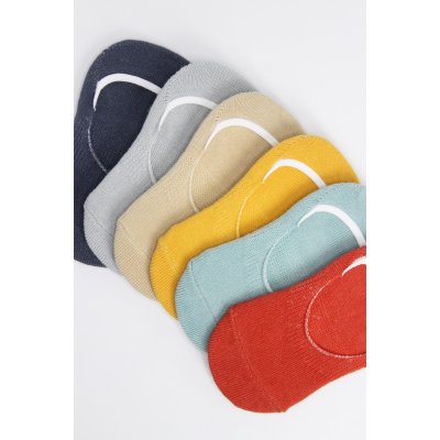 Bistyle Silikonlu Babet Soket Çorap, Kiremit, 6'lı