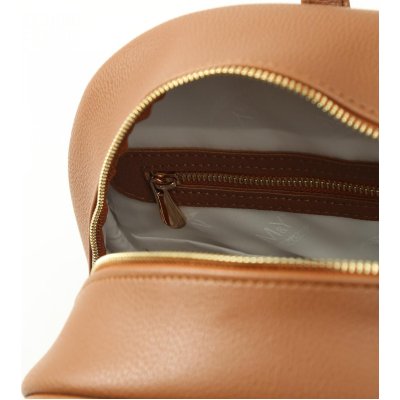 M&Y Dust Deri Anne Bebek Bakım Sırt Çantası, Taba