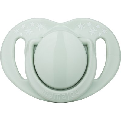 Mamajoo Sterilizasyon & Saklama Kutulu Ortodondik Emzik, 0 Ay+, Powder Green, 2'li