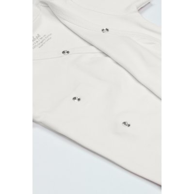 Bistyle Organik Natural Basic Style Kruvaze Uzun Kol Body BS17102 Ekru