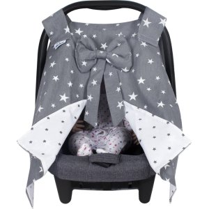 Sevi Bebe Fiyonklu Ana Kucağı Örtüsü, Gri, Yıldız