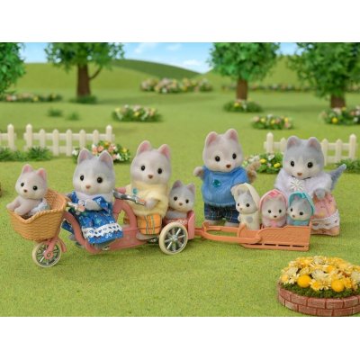Sylvanian Families Tandem Bisiklet ve Haskiler
