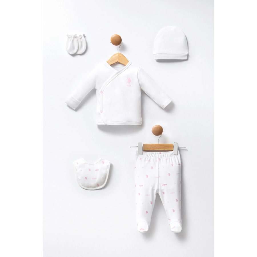 U.S Polo 5'Li Hastane Çıkış Seti USB2358 Beyaz