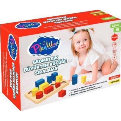 Play Wood Geometrik Büyükten Küçüğe Sıralama
