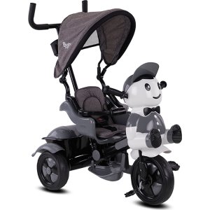Babyhope Yupi Triycle 3 Tekerli Kontrollü Bisiklet, Gri