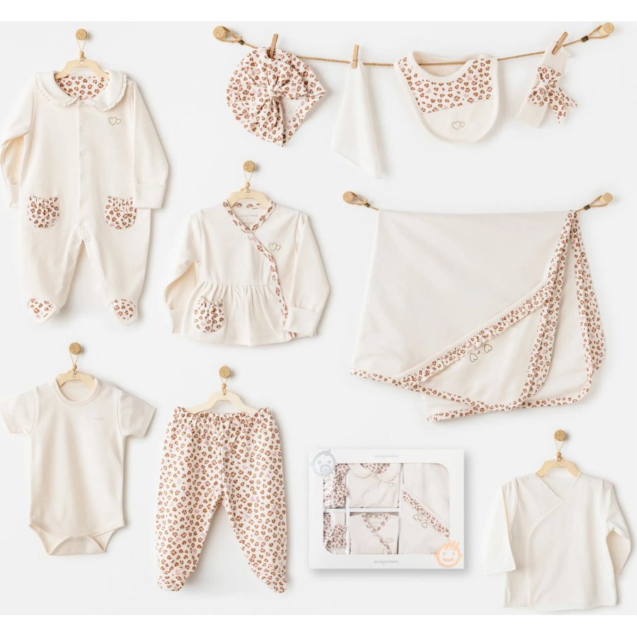 Andywawa AC26231 Little Leopard 10'lu Hastane Çıkışı Ekru