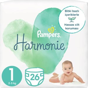 Prima Pampers Harmonie Bebek Bezi, 1 Beden, 26 Adet