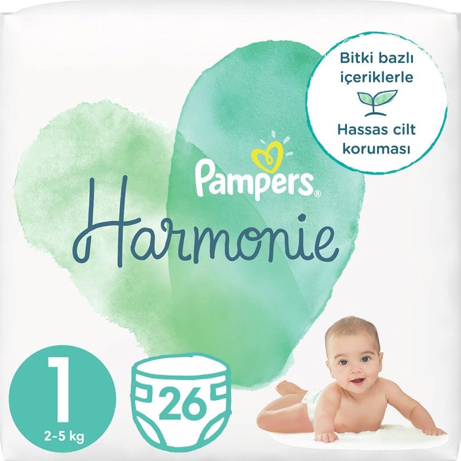 Prima Pampers Harmonie Bebek Bezi, 1 Beden, 26 Adet