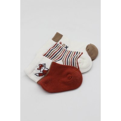 Bistyle 3'Lü Penye Soket Çorap 10109 Kiremit
