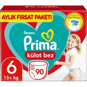 Prima Külot Bebek Bezi, 6 Beden, 90 Adet