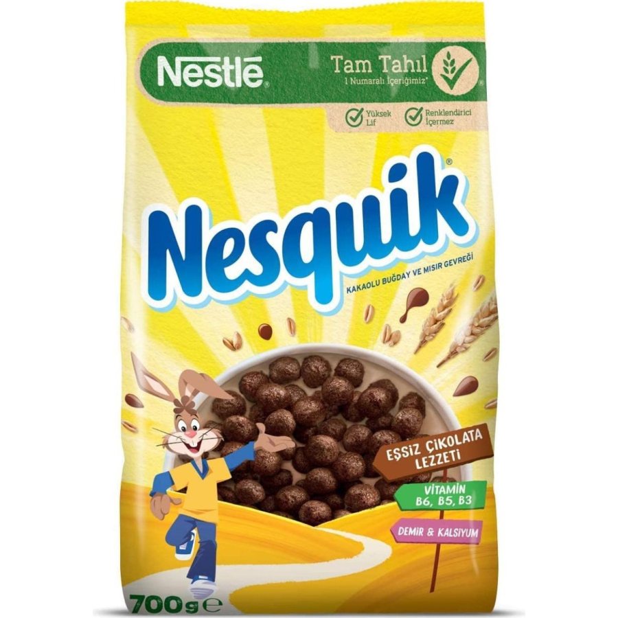 Nesquik Kakaolu Buğday ve Mısır Gevreği, 700 g