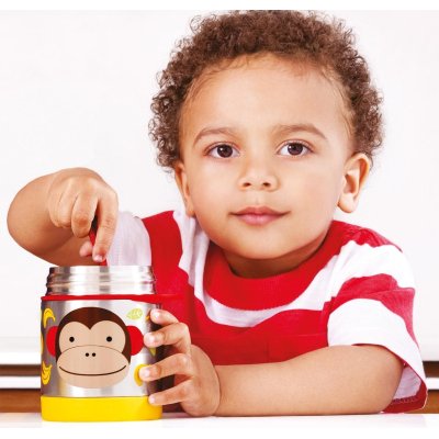 Skip Hop Zoo Paslanmaz Çelik Termos, 325 ml, Maymun
