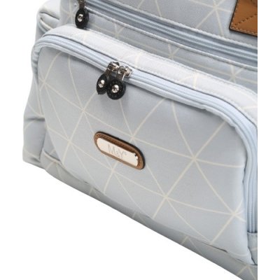 M&Y Prisma Digital Anne Bebek Bakım Çantası, Gri, Mavi