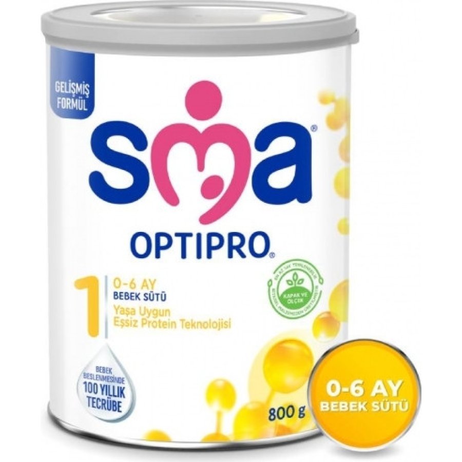 SMA Optipro 1 Probiyotik Bebek Sütü, 800 g