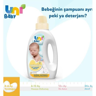 Uni Baby Yenidoğan Sıvı Çamaşır Sabunu, 1500 ml