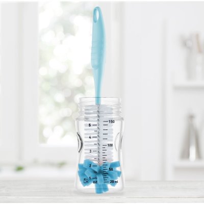 BabyJem Süngerli Biberon Fırçası, Mavi