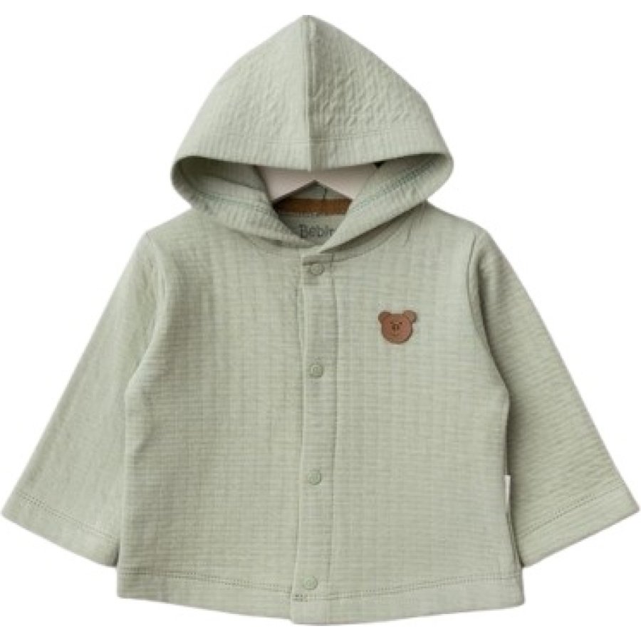 Bebitof Kapüşonlu Bebek Hırka 80153 Mint