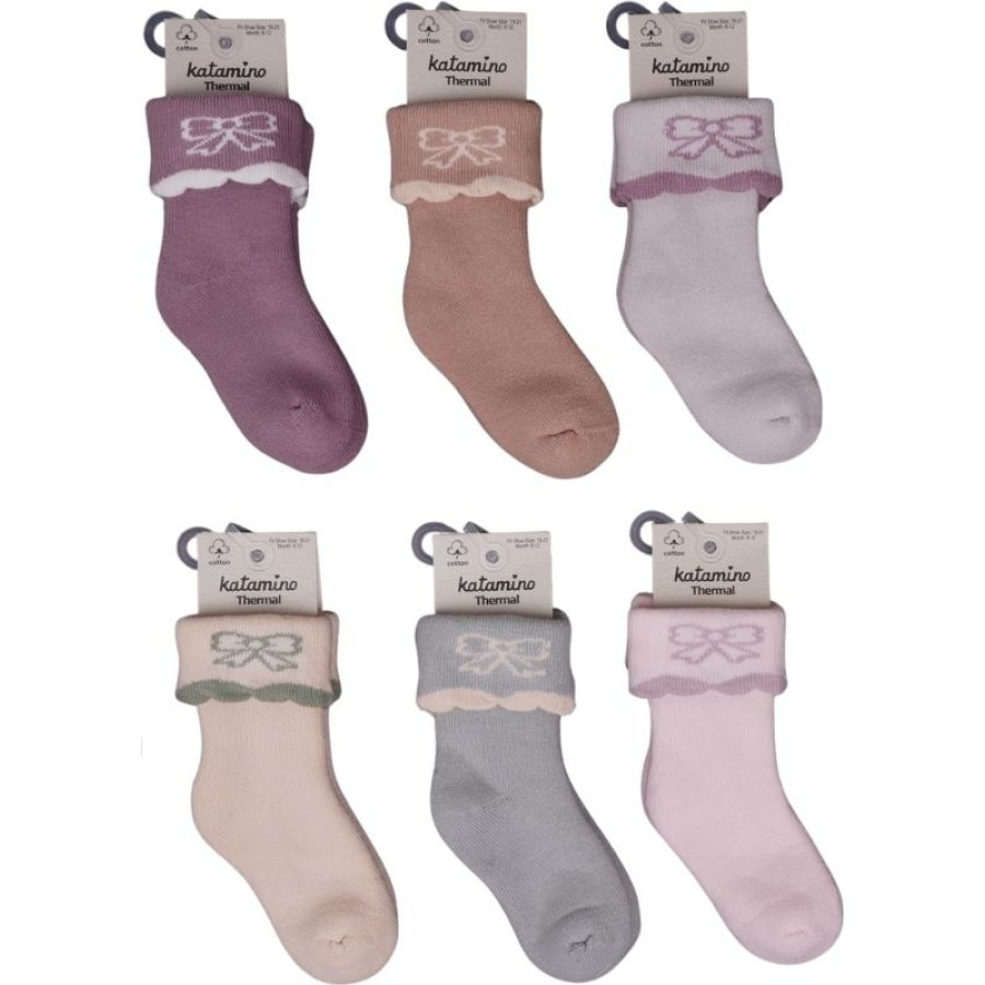 Katamino Lirya Havlu Kız Bebek Soket Çorap K45905 Asorti