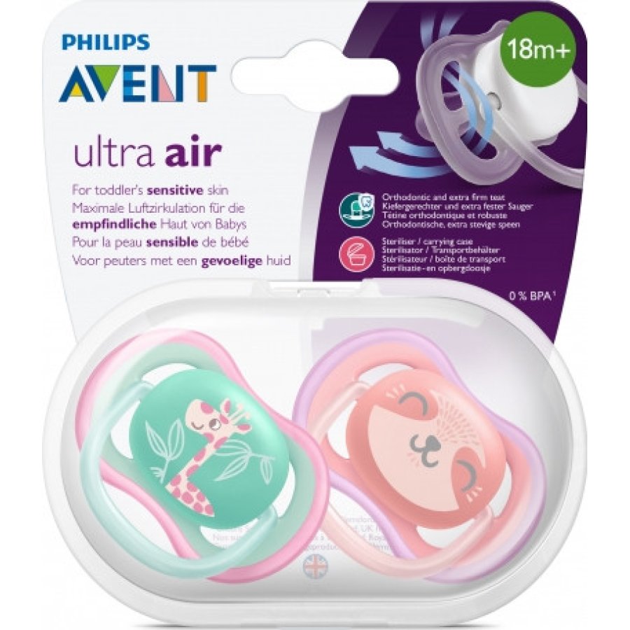 Philips Avent Ultra Air Emzik, 18+ Ay, Kız, 2'li