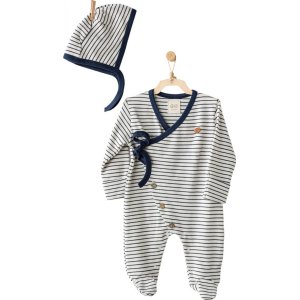Andywawa Be Strong Bebek Tulum Takım, Lacivert, Çizgili