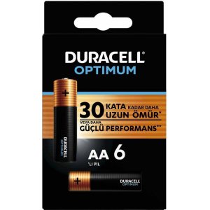 Duracell Optimum AA Kalem Pil, 6'lı