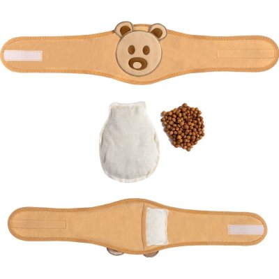 Sevi Bebe Gaz Giderici Kiraz Çekirdekli Bel Bandı, Ekru