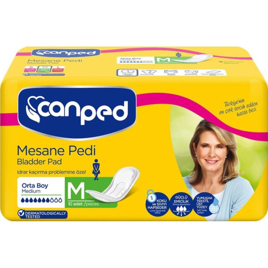 Canped Mesane Pedi, Orta Boy, 10'lu